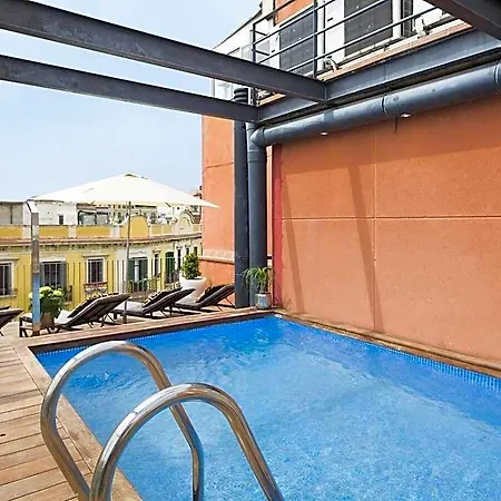 Flat For 8 W/shared Pool Near The :born Area Appartement Barcelona
